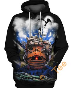 Vintage Howl'S Moving Castle 3D Hoodie - Nostalgic Feels