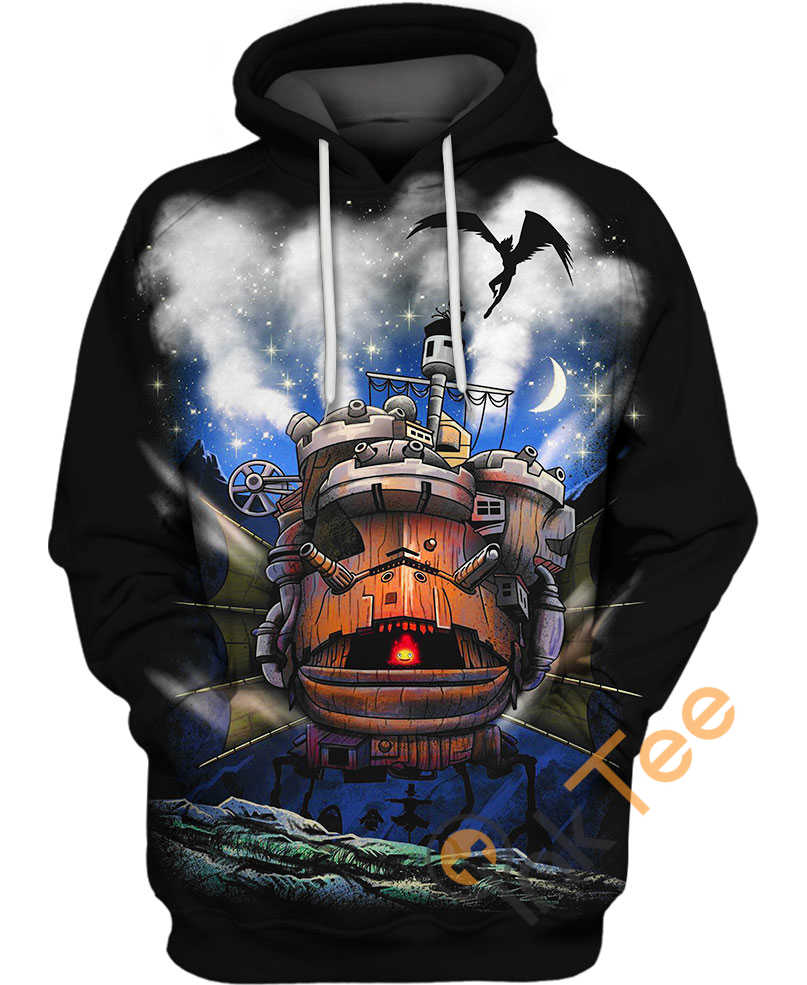 Vintage Howl'S Moving Castle 3D Hoodie - Nostalgic Feels