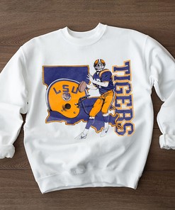 Vintage LSU Tigers Football Retro Logo College T-Shirt - LSU Shirts