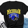 Vintage Michigan Football Helmet Shirt - Retro Wolverines Apparel