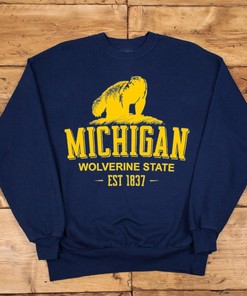 Vintage Michigan Wolverine Tshirt - Retro Michigan Fans Apparel