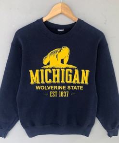 Vintage Michigan Wolverine Tshirt - Retro Michigan Fans Apparel