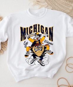 Vintage Michigan Wolverines Looney Tunes Shirt - Retro University of Michigan Tee
