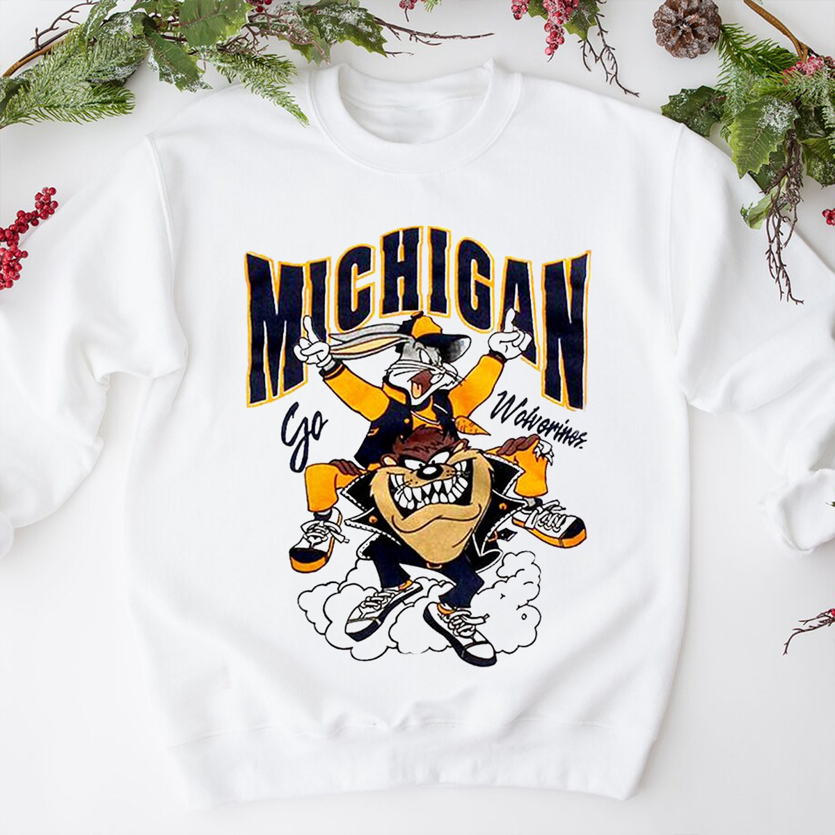 Vintage Michigan Wolverines Looney Tunes Shirt - Retro University of Michigan Tee