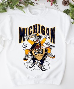 Vintage Michigan Wolverines Looney Tunes Shirt - Retro University of Michigan Tee