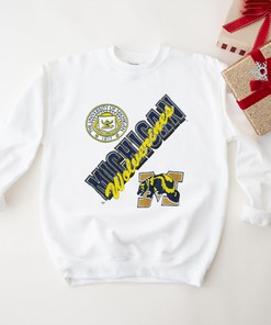 Vintage Michigan Wolverines Sweatshirt - 90s NCAA Fan Apparel