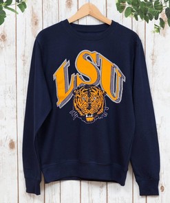 Vintage NCAA LSU Tigers Big Logo Sweatshirt - LSU Shirts