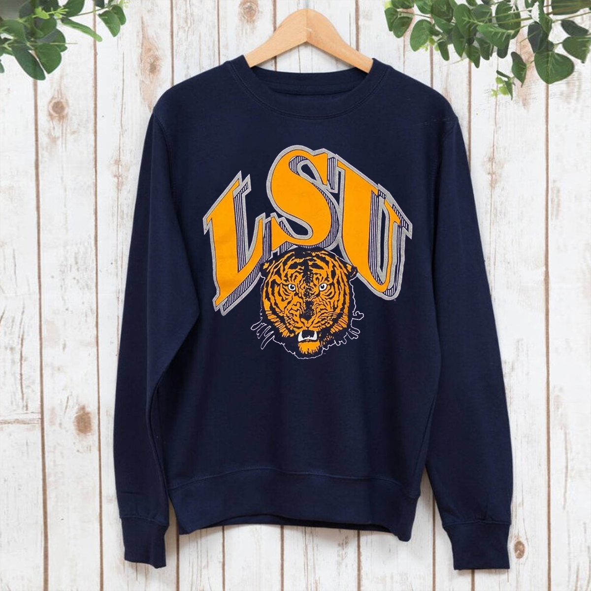 Vintage NCAA LSU Tigers Big Logo Sweatshirt - LSU Shirts