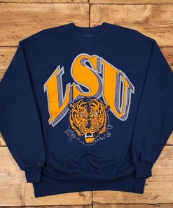 Vintage NCAA LSU Tigers Big Logo Sweatshirt - LSU Shirts
