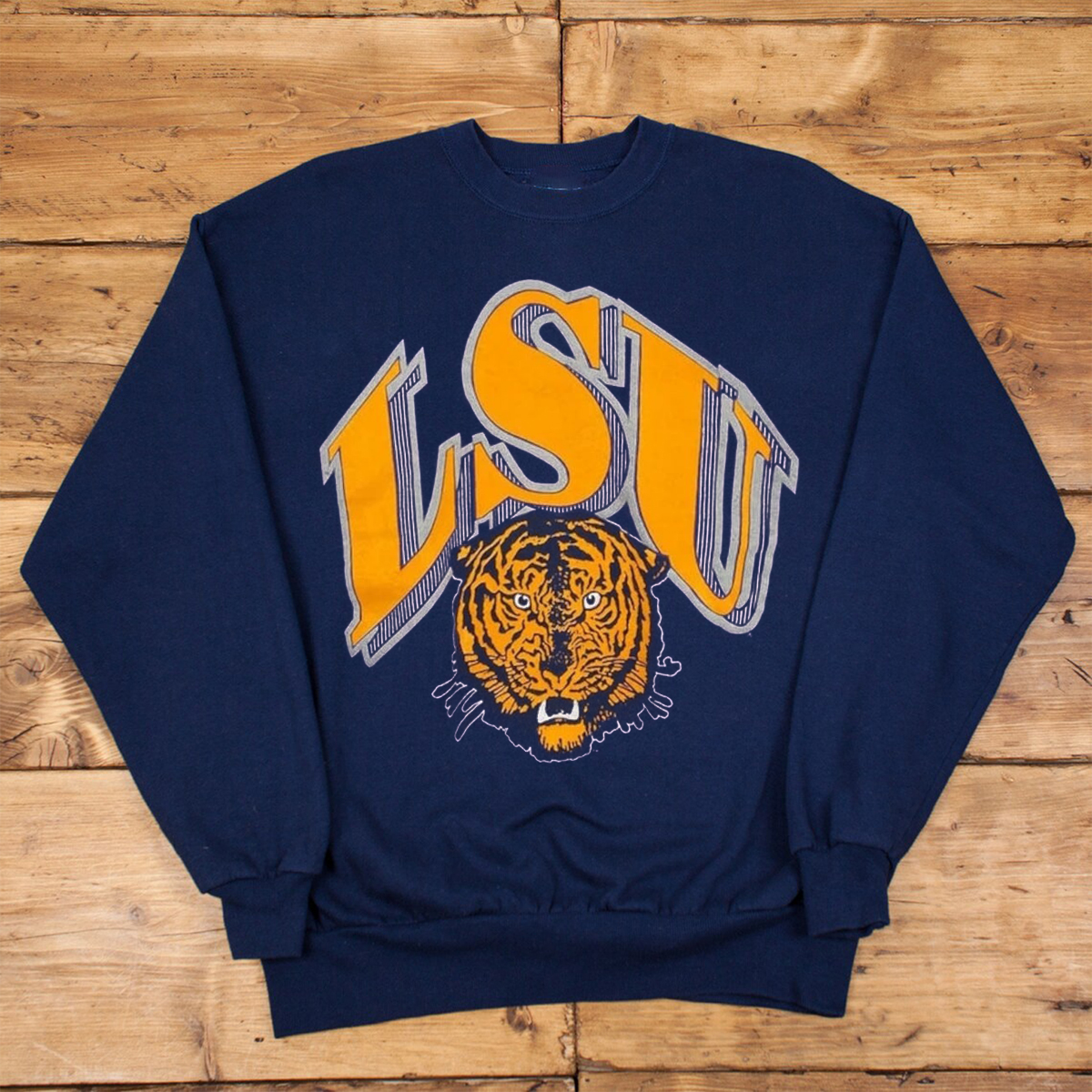 Vintage NCAA LSU Tigers Big Logo Sweatshirt - LSU Shirts