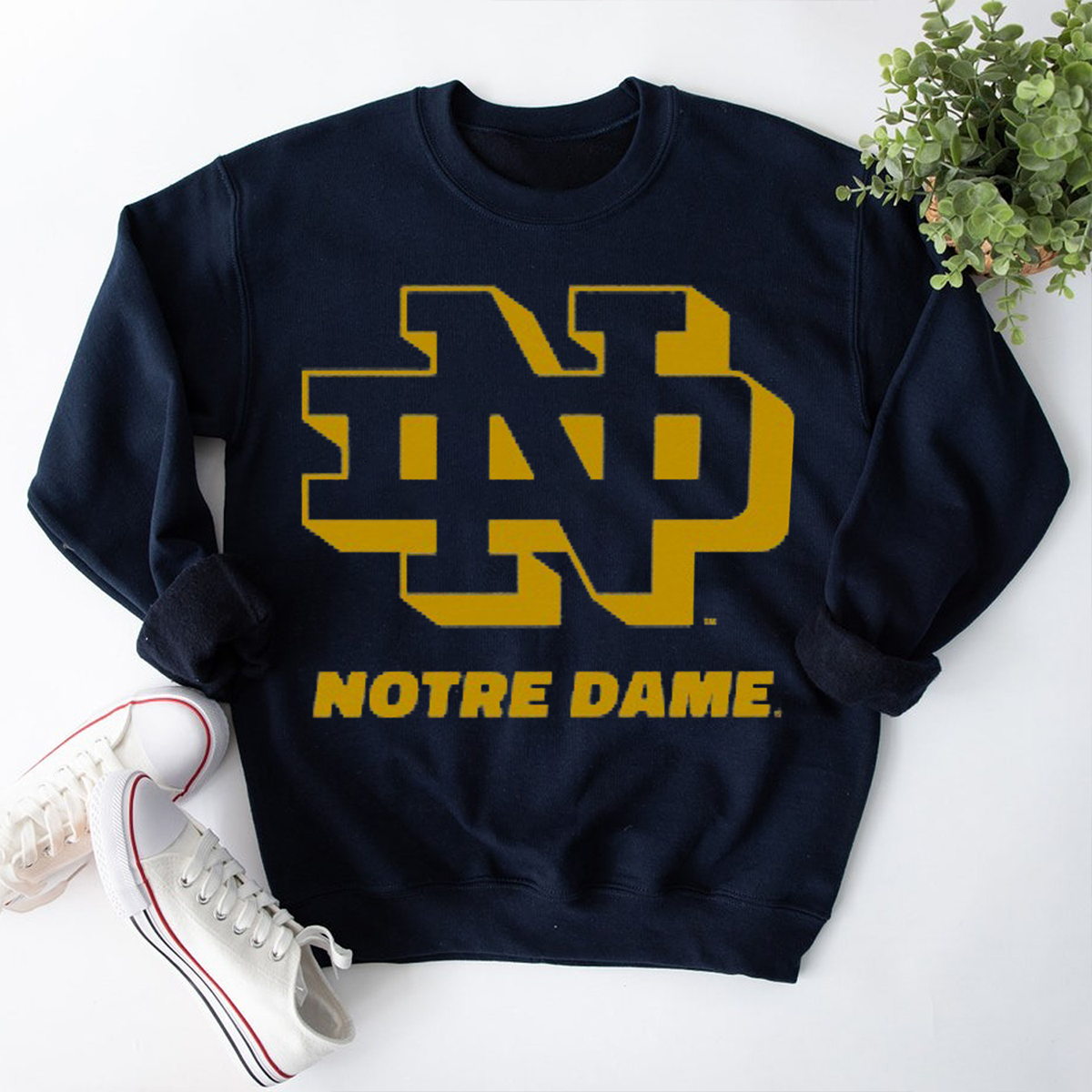 Vintage Notre Dame T-Shirt - Vintage Notre Dame T-Shirt with a Touch of Nostalgia