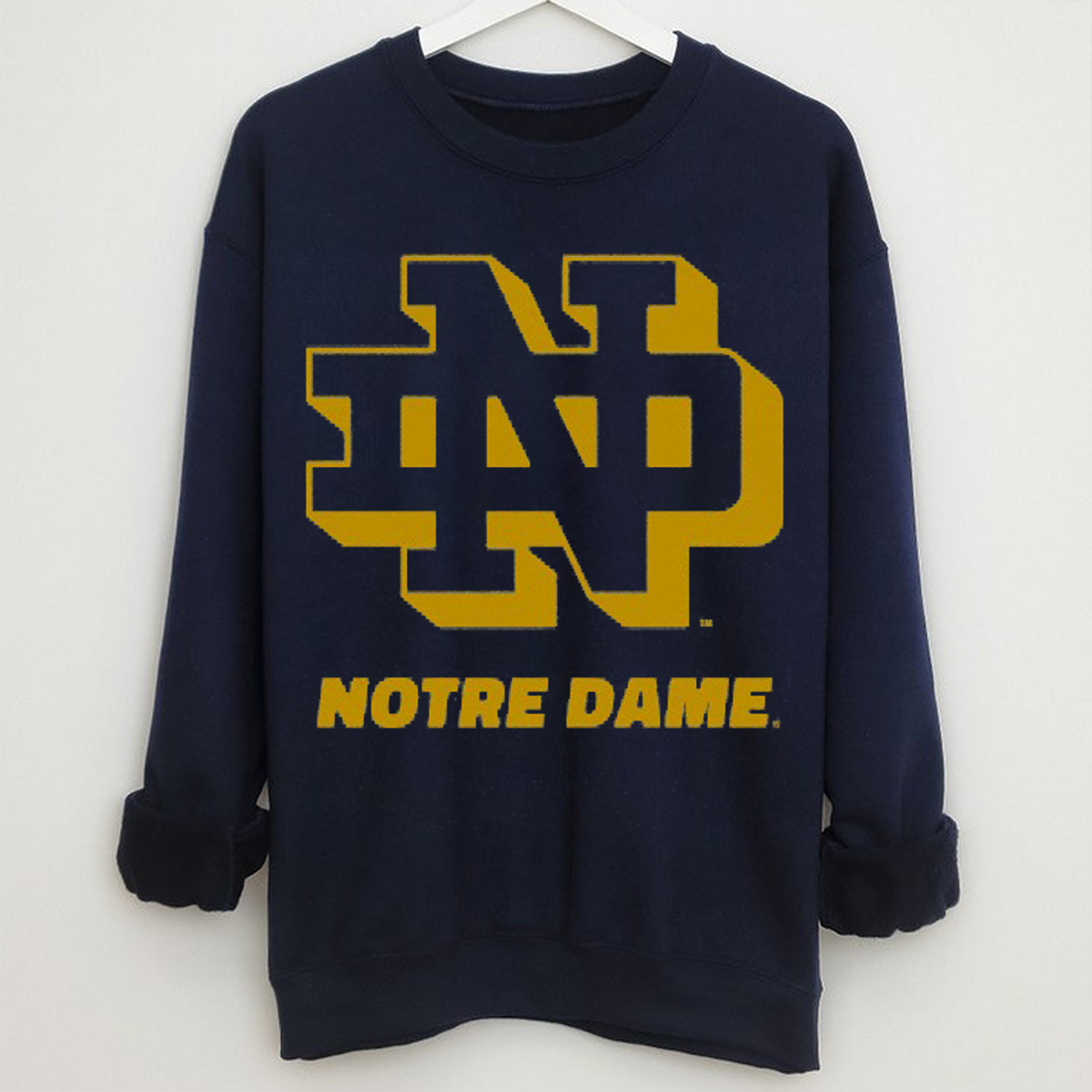 Vintage Notre Dame T-Shirt - Vintage Notre Dame T-Shirt with a Touch of Nostalgia