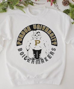 Vintage Purdue Pete Tee with Purdue University Boilermakers Design - Show Your Support