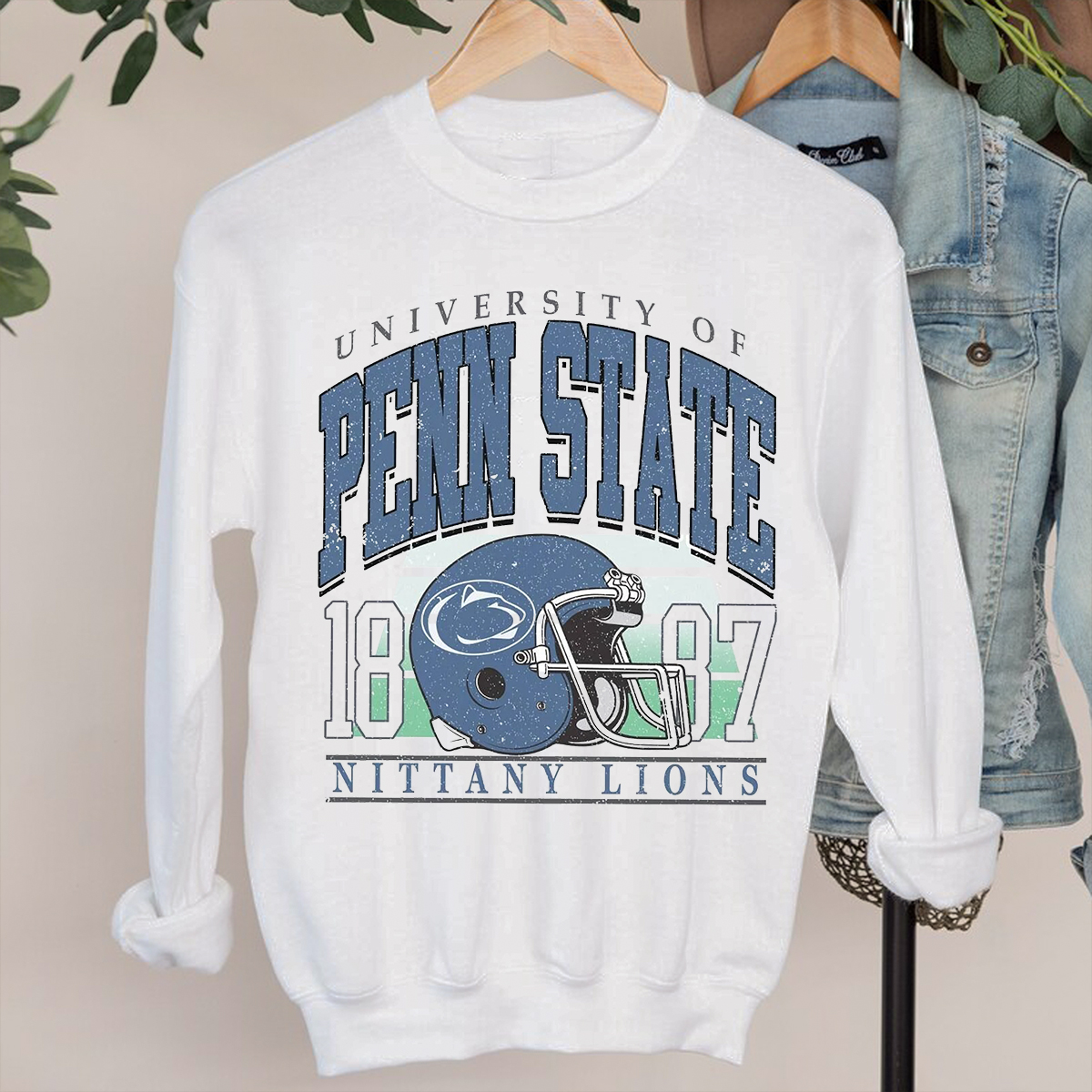 Vintage University of Penn State 1887 Crewneck Sweatshirt - Penn State Fan Crewneck Shirt