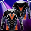 Virginia Cavaliers Armor Black Custom All Over Print 3D Hoodie For Fans