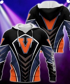 Virginia Cavaliers Armor Black Custom All Over Print 3D Hoodie For Fans