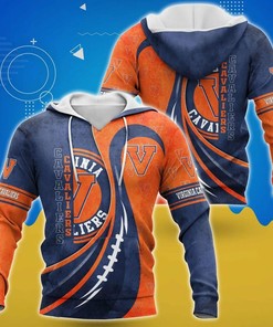 Virginia Cavaliers Ball Football 3D All Over Print Hoodie - Perfect Gift For The True Fan