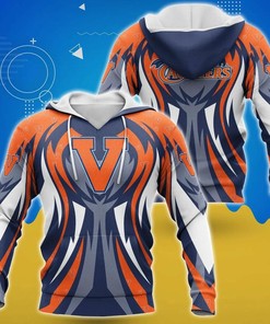 Virginia Cavaliers Logo Football 3D All Over Print Hoodie - Perfect Gift For The True Fan