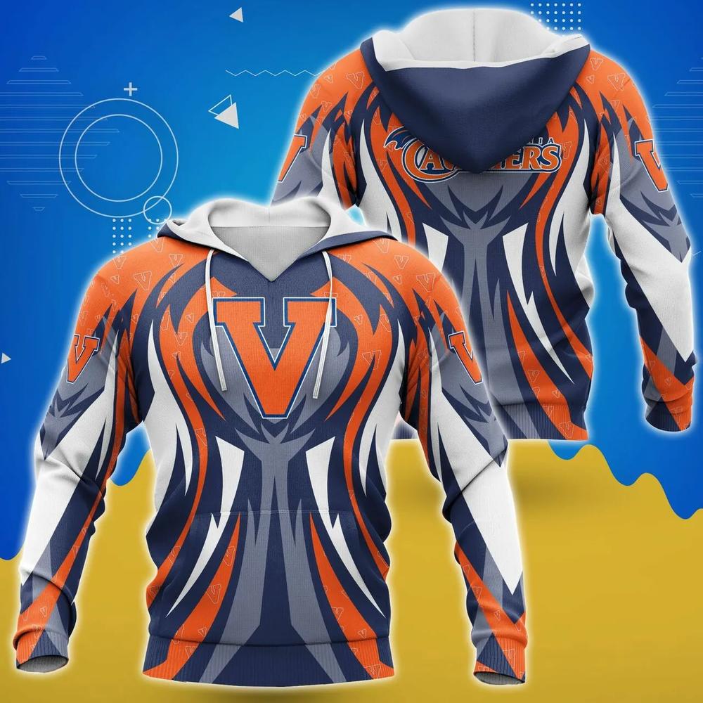 Virginia Cavaliers Logo Football 3D All Over Print Hoodie - Perfect Gift For The True Fan