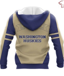 Washington Huskies Purple And Gold 3D All Over Print Hoodie For Men - Perfect For Game Day