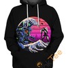 Wave Eva All Over Print 3D Hoodie - Retro Vibes