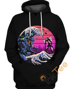 Wave Eva All Over Print 3D Hoodie - Retro Vibes