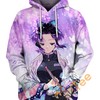 Wear The Rage With Dance Of Shinobu Kocho Hoodie In 3D - Perfect For Kimetsu No Yaiba Fans! 