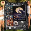 We're Simply Meant To Be Nightmare Blanket - Jack and Sally Fleece Bedding Throw