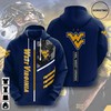 West Virginia Mountaineers American Football Limited Edition 3D Hoodie With Custom Print 