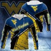 West Virginia Mountaineers Distressed Logo 3D Hoodie, Great For Mountaineers Gifts