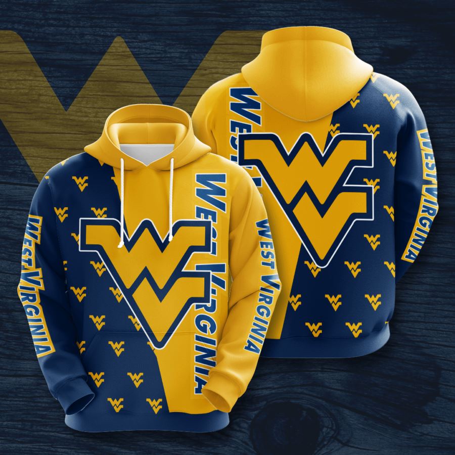 West Virginia Mountaineers Football Team Ncaa All Over Print Hoodie - Custom 3D Hoodies