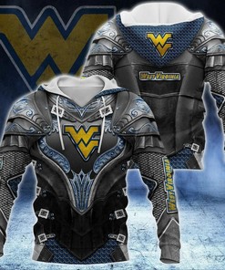 West Virginia Mountaineers Knights Templar Armor Vintage 3D Hoodie, Great College Gifts
