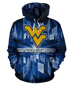 West Virginia Mountaineers Lightning 3D Hoodie For Ncaa Football Fans - Unique College Gifts
