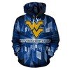 West Virginia Mountaineers Lightning 3D Hoodie Ncaa Football Gifts - 3D Graphic Hoodies