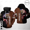 Western Michigan Broncos Ncaa Us Flag Skull Limited Edition 3D Hoodie - All Over Print