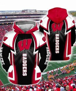 Wisconsin Badgers 3D Hoodie For Badgers Lovers - Unique College Fan Apparel