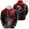 Wisconsin Badgers Skull 3D Hoodie, Great For Fans Of Halloween