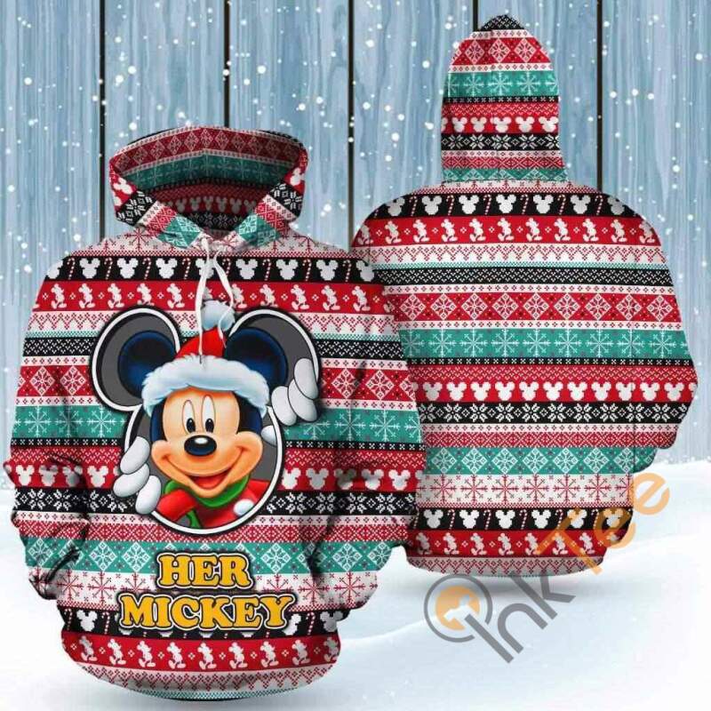 Women'S Mickey Mouse Custom All Over Print 3D Hoodie - Disney Style