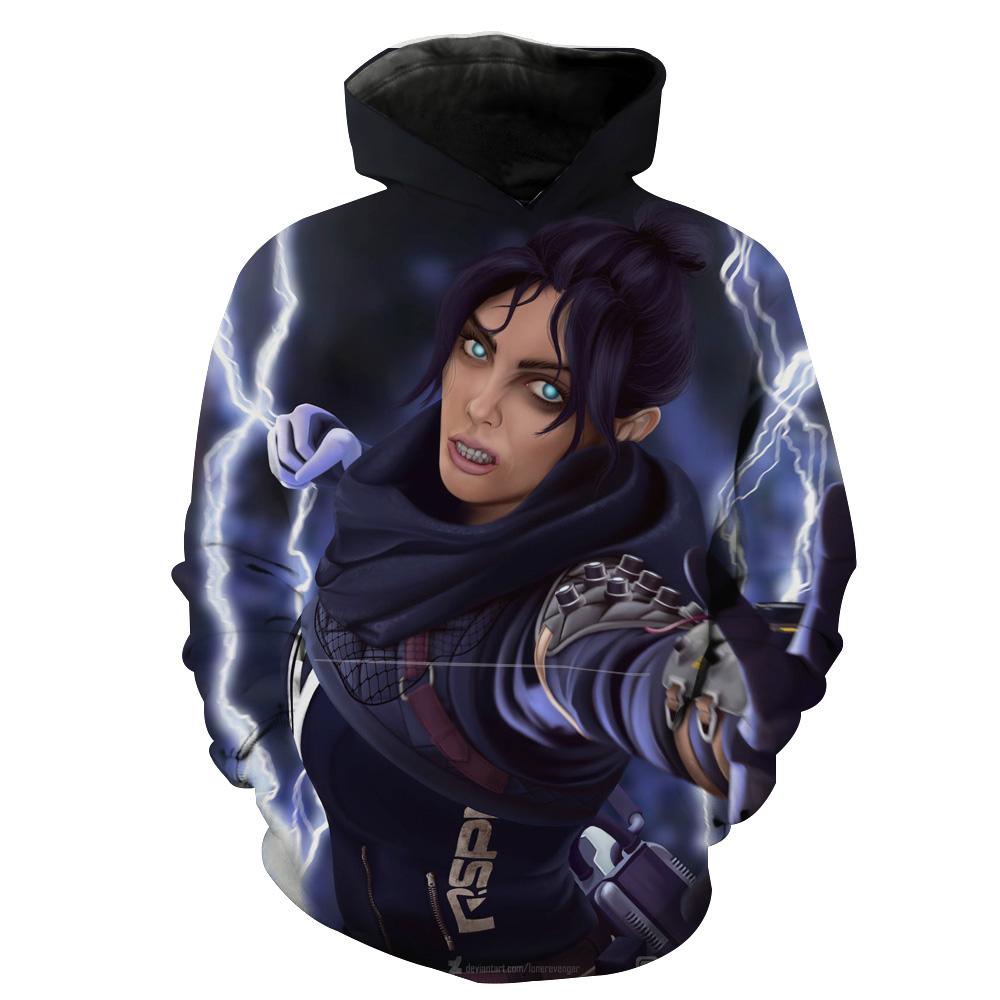 Wraith From Apex Legends Custom All Over Print 3D Hoodie, Custom All Over Print Hoodie