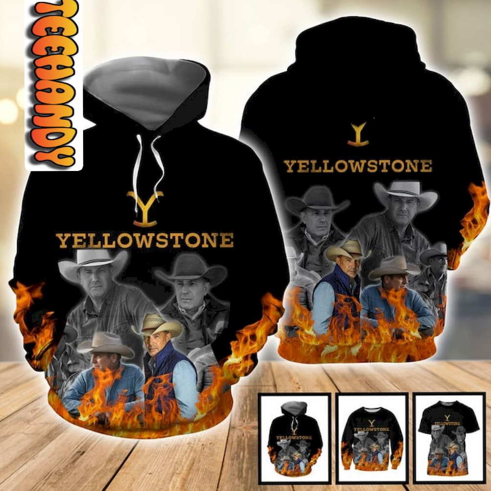 Yellowstone Kevin Costner 3D Hoodie Printful Perfect Gift