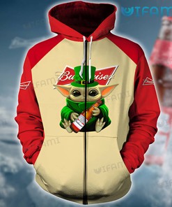 Yoda St Patrick'S Day Budweiser 3D Hoodie - Gifts For Men And Women