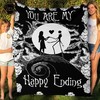 You Are My Happy Ending Nightmare Fleece Blanket - Jack and Sally Couple Gift