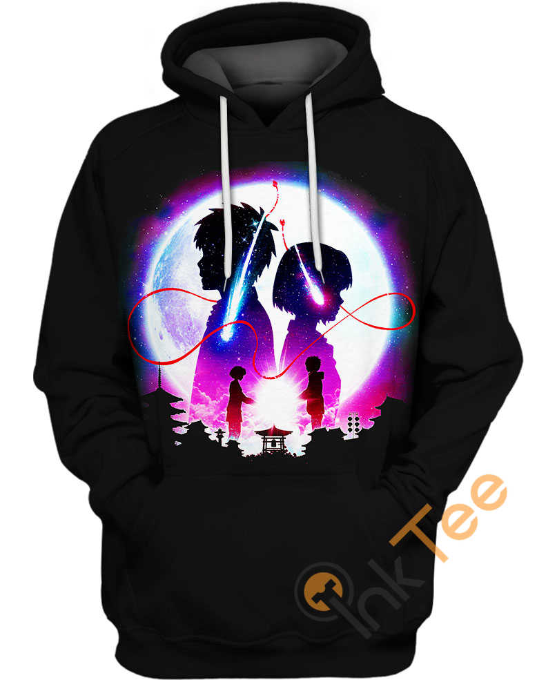 Your Name Custom 3D Hoodie - Beautiful Anime Style