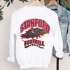 1990s Stanford Football Graphic Tee Shirt - NCAA California Collegiate Design