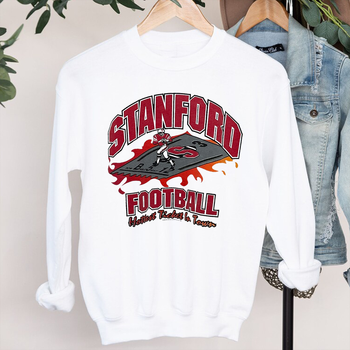1990s Stanford Football Graphic Tshirt - NCAA California Collegiate