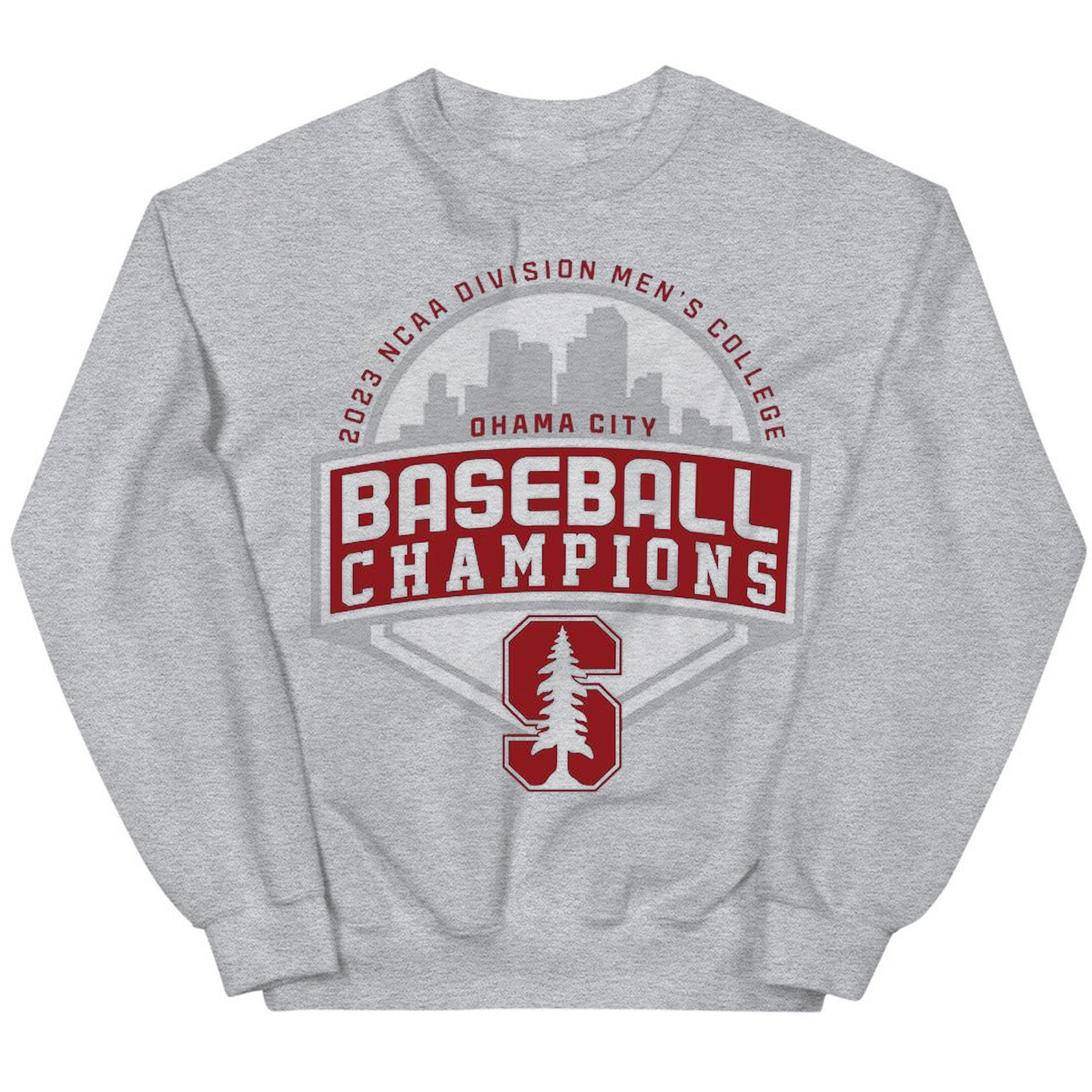 2023 NCAA Division Champions Stanford Baseball Tee - New Logo Design