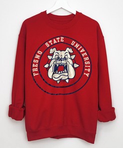 80s Vintage Fresno State Bulldogs University Mascot NCAA College T-Shirt - Collectible Edition