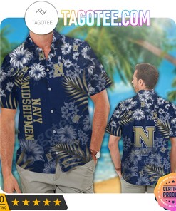 Add Aloha to Your Wardrobe with Navy Midshipmen Hawaii Shirt and Beach Short