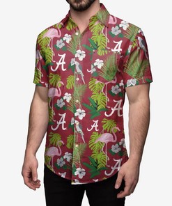 Alabama Crimson Roll Tide Football FOCO Large Hawaiian Shirt - New with Tags