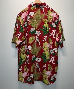 Alabama Crimson Roll Tide Football FOCO Large Hawaiian Shirt - New with Tags